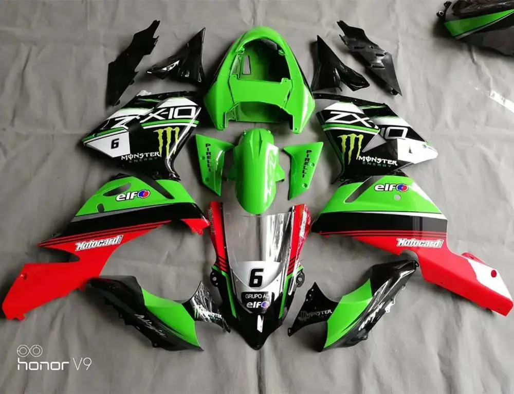 For Kawasaki Ninja ZX-10R 2004-2005 Bodykit Injection Molded Fairing Kit Bodywork Cover ABS Fairings Cowling ZX 10R ZX10R 04 05
For Kawasaki Ninja ZX-10R 2004-2005 Bodykit Injection Molded Fairing Kit Bodywork Cover ABS Fairings Cowling ZX 10R ZX10R 04 05