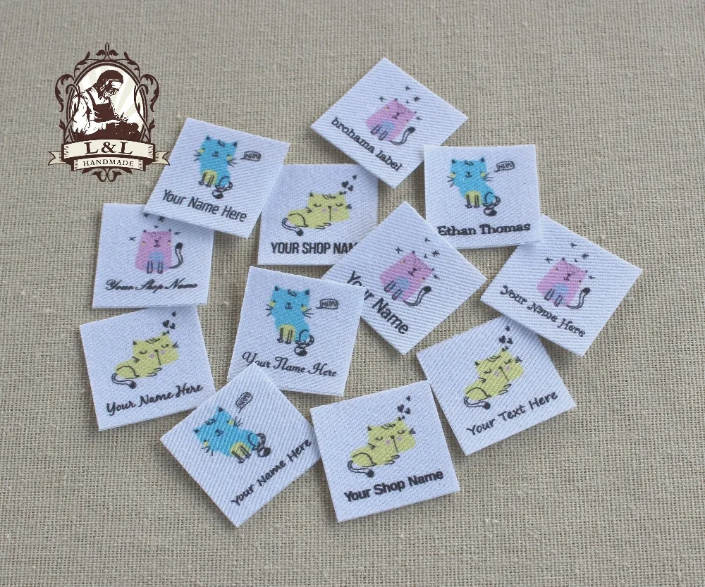 96 Custom logo labels,children's clothing tags, Custom Tags Printed on Organic Cotton Fabric, Three-color cat, free post shi
96 Custom logo labels,children's clothing tags, Custom Tags Printed on Organic Cotton Fabric, Three-color cat, free post shi