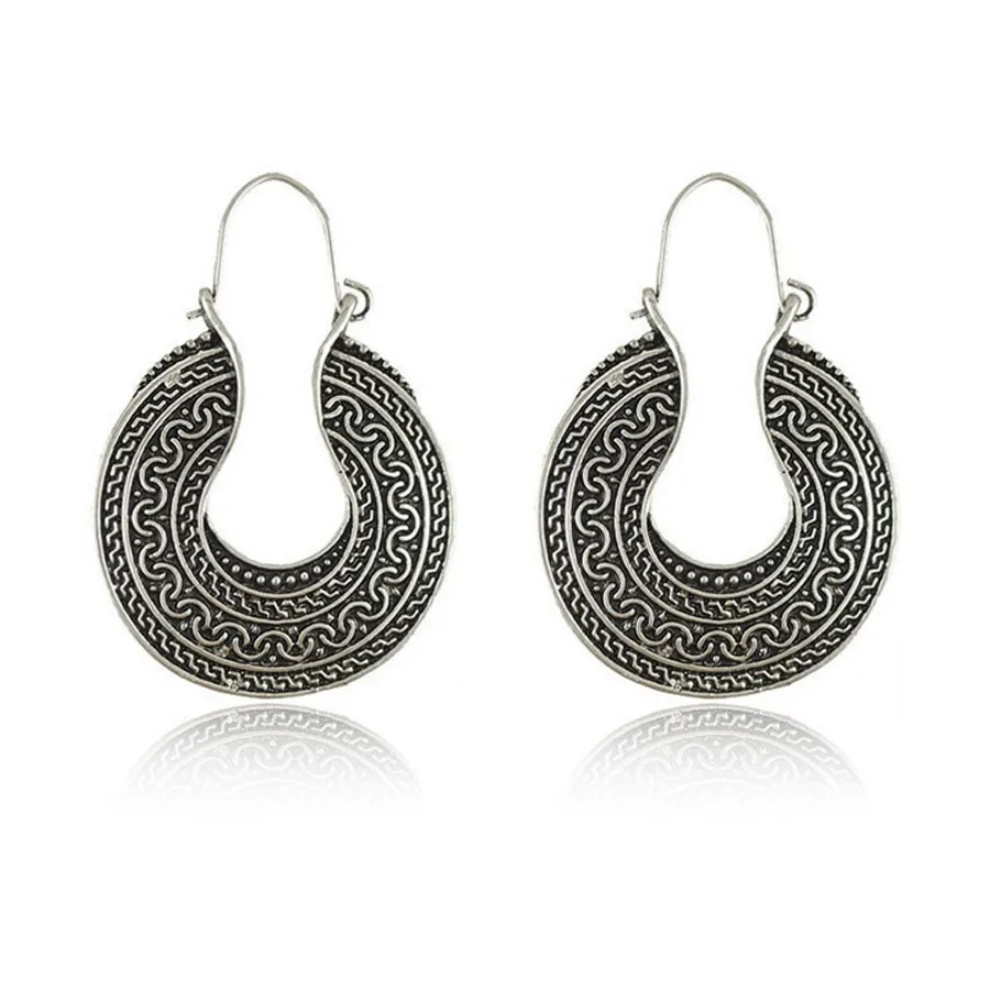 Vintage Earrings For Women Boho Ethnic Style Antique Silver Accessories Dangle Earrings Indian Jewelry Oorbellen Pendientes
Vintage Earrings For Women Boho Ethnic Style Antique Silver Accessories Dangle Earrings Indian Jewelry Oorbellen Pendientes