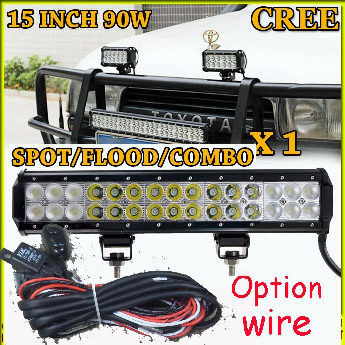 Free DHL/UPS/FEDEX ship! 15" 90W,6250LM,10~30V,6500K,LED working bar;led offroad bar,Option wire harness,4x4,LED bar light
Free DHL/UPS/FEDEX ship! 15" 90W,6250LM,10~30V,6500K,LED working bar;led offroad bar,Option wire harness,4x4,LED bar light