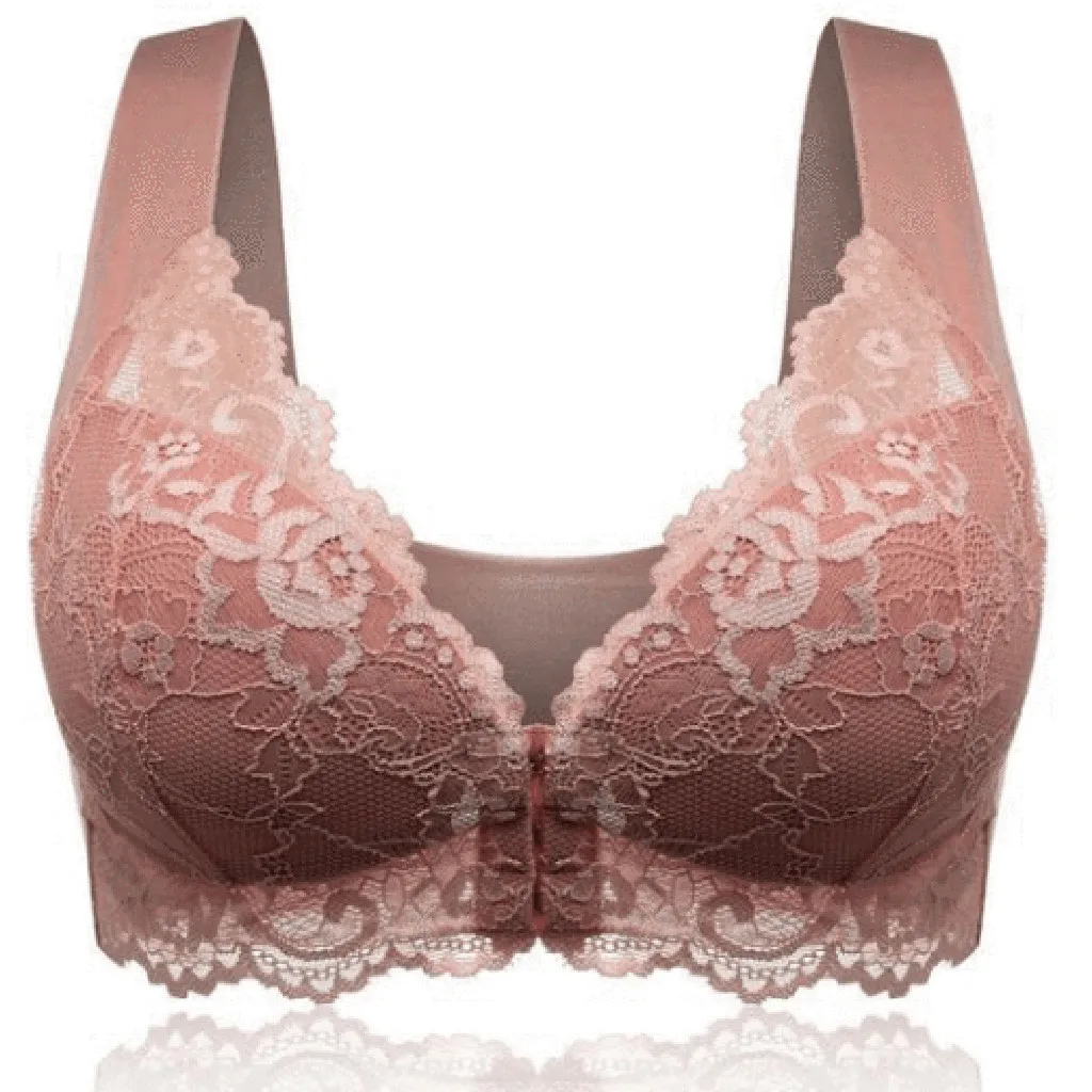 Women's Comfort Bra Front Buckle Seamless Vest Lace Bra Beauty Back Large Size Underwear Adjustable Sports Breathable Bra 40*
Women's Comfort Bra Front Buckle Seamless Vest Lace Bra Beauty Back Large Size Underwear Adjustable Sports Breathable Bra 40*