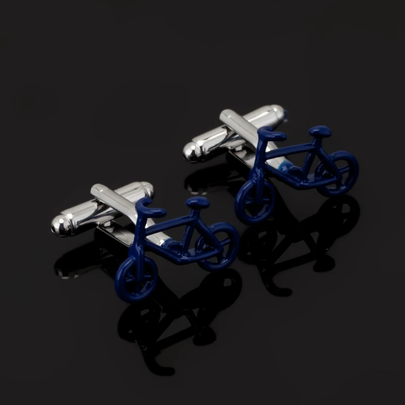 Hot Sale Bike Cufflinks Father's day Gifts Shirt Bicycle Cuff link Motorbike Cufflings Blue enamel cuff button
Hot Sale Bike Cufflinks Father's day Gifts Shirt Bicycle Cuff link Motorbike Cufflings Blue enamel cuff button