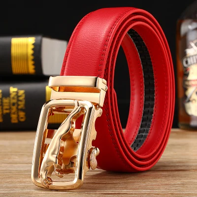 high quality belts cowboys men's red belt gold luxury Brand Automatic buckle designer waist strap jeans size 125cm
high quality belts cowboys men's red belt gold luxury Brand Automatic buckle designer waist strap jeans size 125cm