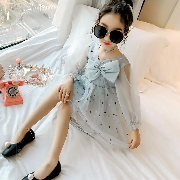 2019 new arrival girls summer spring dress cute bow gauze Korean style sweet Princess Dress Y14
2019 new arrival girls summer spring dress cute bow gauze Korean style sweet Princess Dress Y14