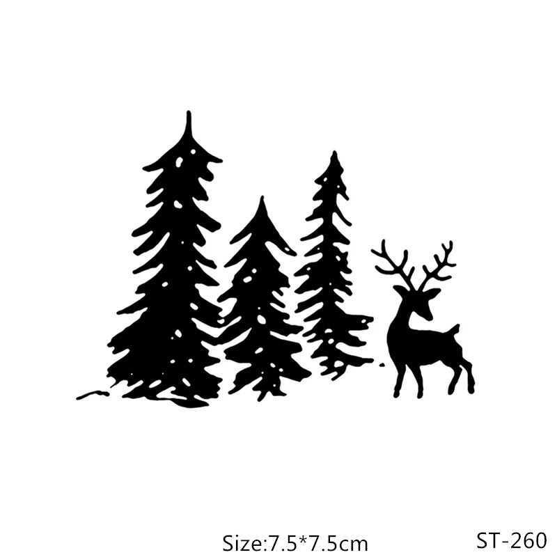 AZSG Pine Tree And Deer Clear Stamps/Seals For DIY Scrapbooking/Card Making/Album Decorative Silicone Stamp Crafts
AZSG Pine Tree And Deer Clear Stamps/Seals For DIY Scrapbooking/Card Making/Album Decorative Silicone Stamp Crafts