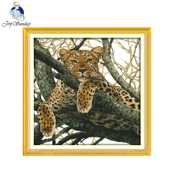 Joy Sunday The Cheetah Counted Cross Stitch Printed Cross Stitch DIY Cross Stitch Kit Embroidery For Home Wall Decor Needlework
Joy Sunday The Cheetah Counted Cross Stitch Printed Cross Stitch DIY Cross Stitch Kit Embroidery For Home Wall Decor Needlework