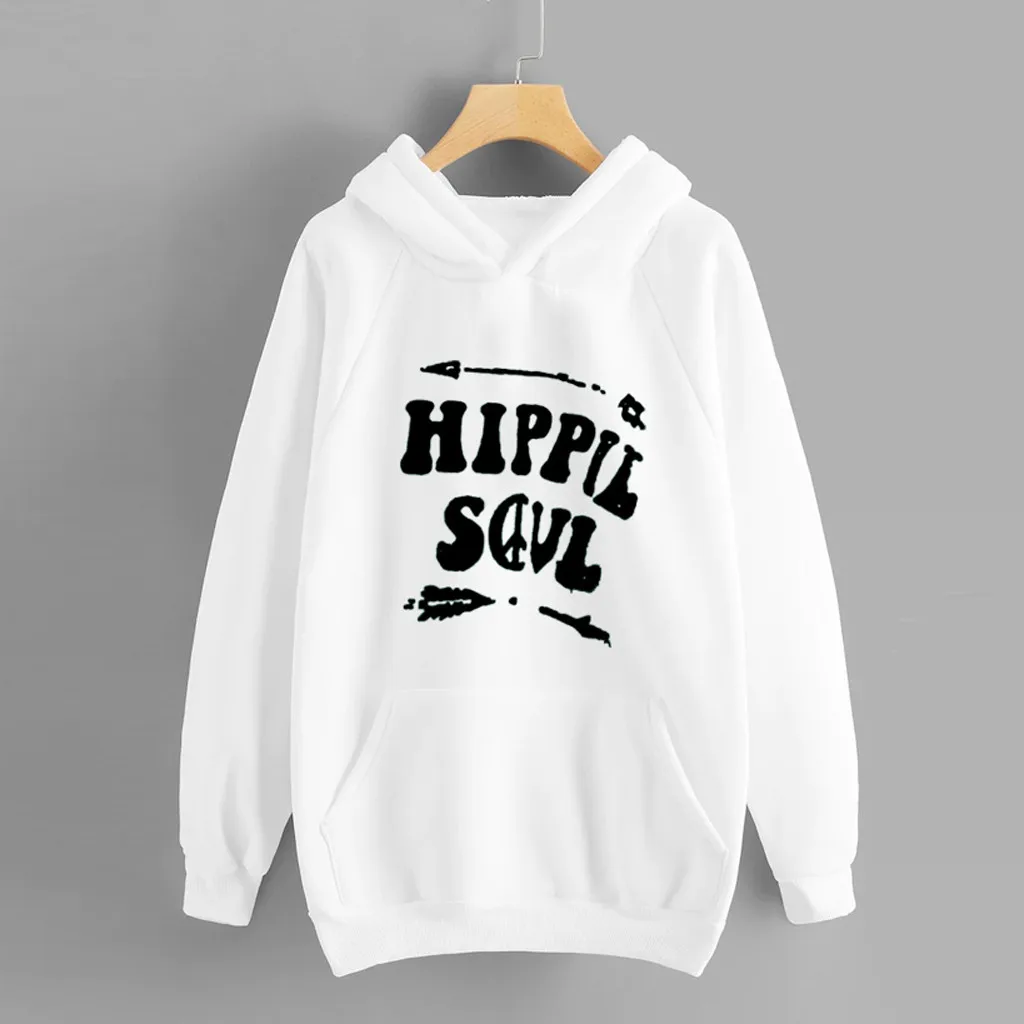 Women White And Black Long Sleeve Hoodies Letter Print Loose Sweatshirs Pullovers Hooded Sudaderas Lady's Sweatshirts poleron
Women White And Black Long Sleeve Hoodies Letter Print Loose Sweatshirs Pullovers Hooded Sudaderas Lady's Sweatshirts poleron