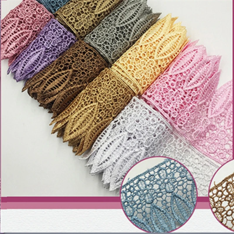 1 yard crochet embroidery lace trim ribbon leaf 90mm wide DIY embroidery African style decorative embroidery applique
1 yard crochet embroidery lace trim ribbon leaf 90mm wide DIY embroidery African style decorative embroidery applique
