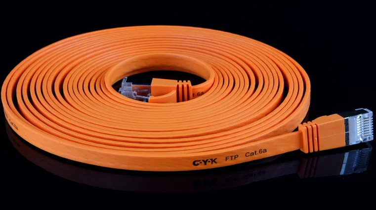 Flat network cable Super six shielded room dedicated jumper m84
