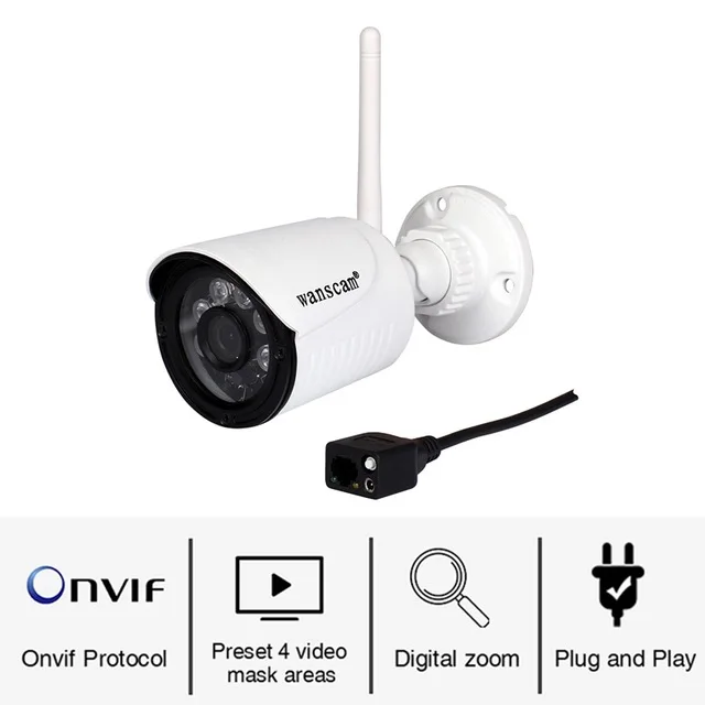 Wanscam K22 HD 1080P 2.0MP Wireless Security IP Camera Waterproof Night Vision IR-cuts Surveillance Camera H.264 Bullet Camera
Wanscam K22 HD 1080P 2.0MP Wireless Security IP Camera Waterproof Night Vision IR-cuts Surveillance Camera H.264 Bullet Camera