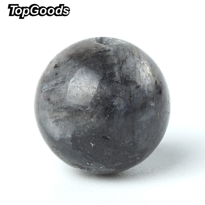 TopGoods бусины из натурального камня черный лабрадорит россыпью четки 6/8/10 мм