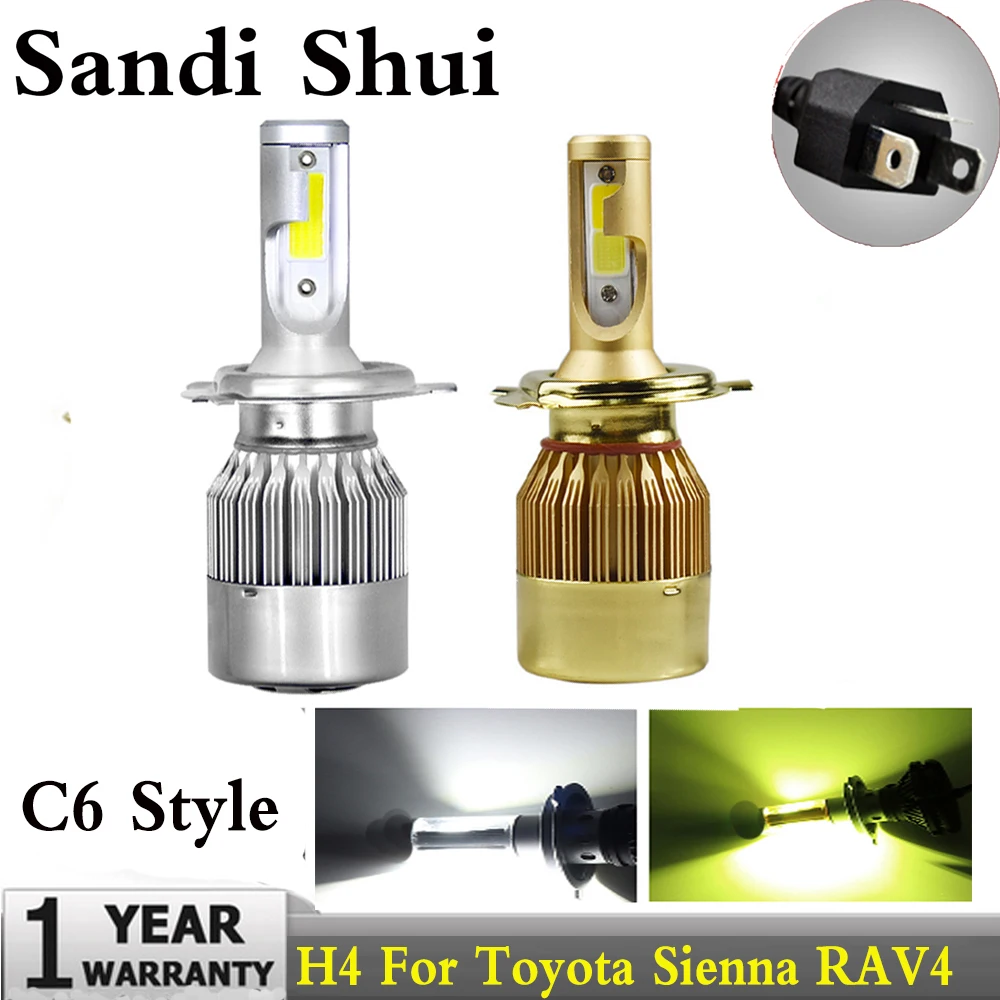 Led H4 HB2 9003 LED Bulb Car Headllight 60W 6000LM Fog Light Headlamp Lamps 12V 24V For Toyota Sienna RAV4 Prius Echo Yaris
Led H4 HB2 9003 LED Bulb Car Headllight 60W 6000LM Fog Light Headlamp Lamps 12V 24V For Toyota Sienna RAV4 Prius Echo Yaris