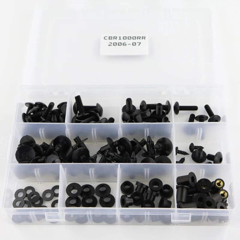 For Honda CBR1000RR CBR 1000RR 2006 2007 Motorcycle Complete Full Fairing Bolts Kit Fairing CIips Nuts Screws Steel
For Honda CBR1000RR CBR 1000RR 2006 2007 Motorcycle Complete Full Fairing Bolts Kit Fairing CIips Nuts Screws Steel
