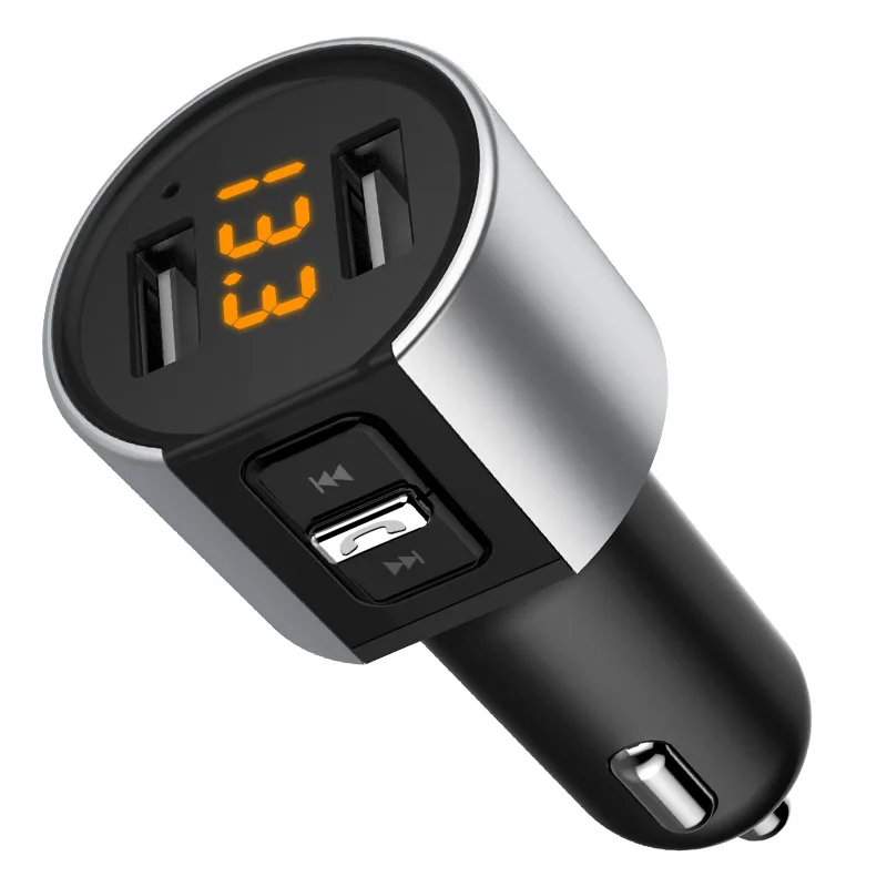 Car MP3 player U disk music FM transmitter Bluetooth car kit 3.4A dual USB car charger Bluetooth receiver voltage monitoring
Car MP3 player U disk music FM transmitter Bluetooth car kit 3.4A dual USB car charger Bluetooth receiver voltage monitoring
