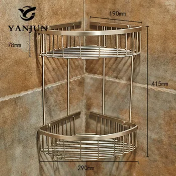 Yanjun 304 Stainless Steel Brushed Corner Shelf Shower Caddy Tidy Holder Unit Bathroom Rack Bathroom Accessories YJ-7522
Yanjun 304 Stainless Steel Brushed Corner Shelf Shower Caddy Tidy Holder Unit Bathroom Rack Bathroom Accessories YJ-7522