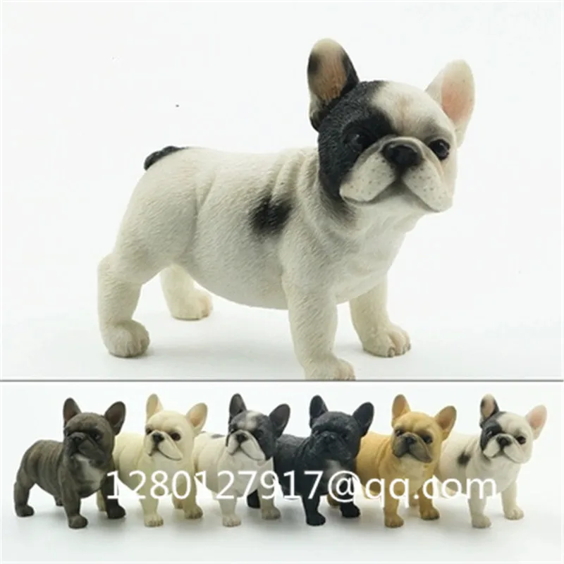

Cute Puppy Statue Simulation Animal FRENCH BULLDOG Kawaii Dog Resin Action Figure Collectible Model Toy 8.5CM BOX P1286