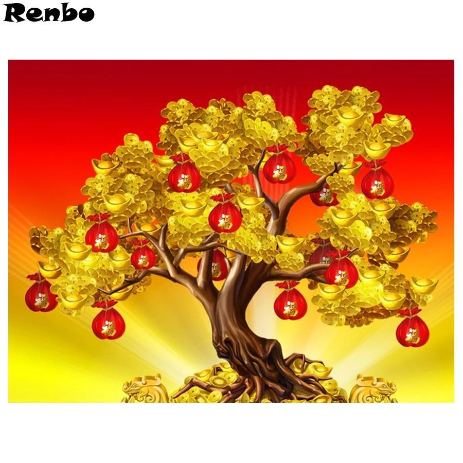 Full Round Square Diamond Embroidery money tree Diy 5D Diamond Painting Rhinestone Painting Cross Stitch mosaic picture Pastes
Full Round Square Diamond Embroidery money tree Diy 5D Diamond Painting Rhinestone Painting Cross Stitch mosaic picture Pastes