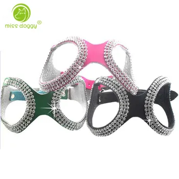 Strong & Soft Glasses Design Genuine Leather Pet Harness Vest Fashion Bling Rhinestone Dog Harness for Small Dogs 3 colors S M L
Strong & Soft Glasses Design Genuine Leather Pet Harness Vest Fashion Bling Rhinestone Dog Harness for Small Dogs 3 colors S M L