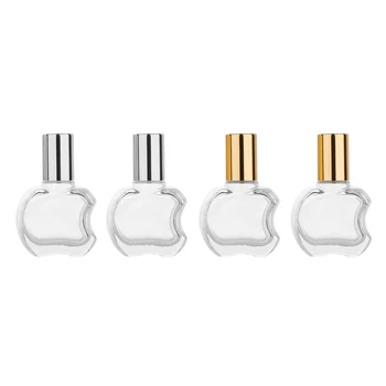 MUB - 10ml Apple Shaped Clear Glass Steel Roll-on Essential Oil Bottles Refillable Mini Parfum Bottle Empty Cosmetic Containers
MUB - 10ml Apple Shaped Clear Glass Steel Roll-on Essential Oil Bottles Refillable Mini Parfum Bottle Empty Cosmetic Containers