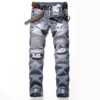New Arrival Men Nostalgia Retro Jeans Fashion Ripped Moto Biker Jeans Designer Beggar Denim Pants Big Size 29-42
New Arrival Men Nostalgia Retro Jeans Fashion Ripped Moto Biker Jeans Designer Beggar Denim Pants Big Size 29-42