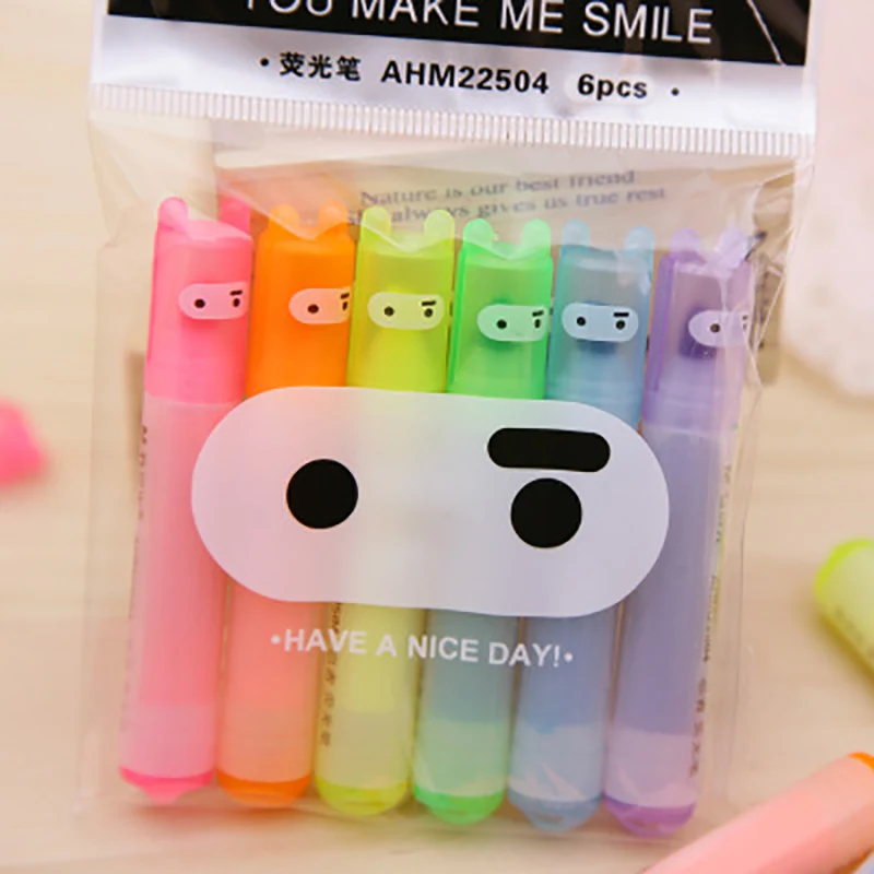6 Pcs / Pack kawaii Wholesale Creative Morning Cartoon Cute Ninja Rabbit Mini 6 Sticks Fluorescent Pen art supplies stationery
6 Pcs / Pack kawaii Wholesale Creative Morning Cartoon Cute Ninja Rabbit Mini 6 Sticks Fluorescent Pen art supplies stationery