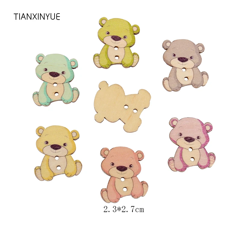 TIANXINYUE 23*27mm Multicolor wooden Button Scrapbooking Random color Two Holes bear Buttons,DIY Clothing Accessories
TIANXINYUE 23*27mm Multicolor wooden Button Scrapbooking Random color Two Holes bear Buttons,DIY Clothing Accessories