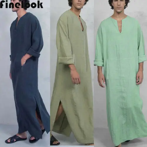 Fashion Saudi Thobe Men Galabeya Thoub Abaya Robe Dishdasha Arabic Kaftan Muslim Clothes Long Loose Shirts New Plus Size
Fashion Saudi Thobe Men Galabeya Thoub Abaya Robe Dishdasha Arabic Kaftan Muslim Clothes Long Loose Shirts New Plus Size
