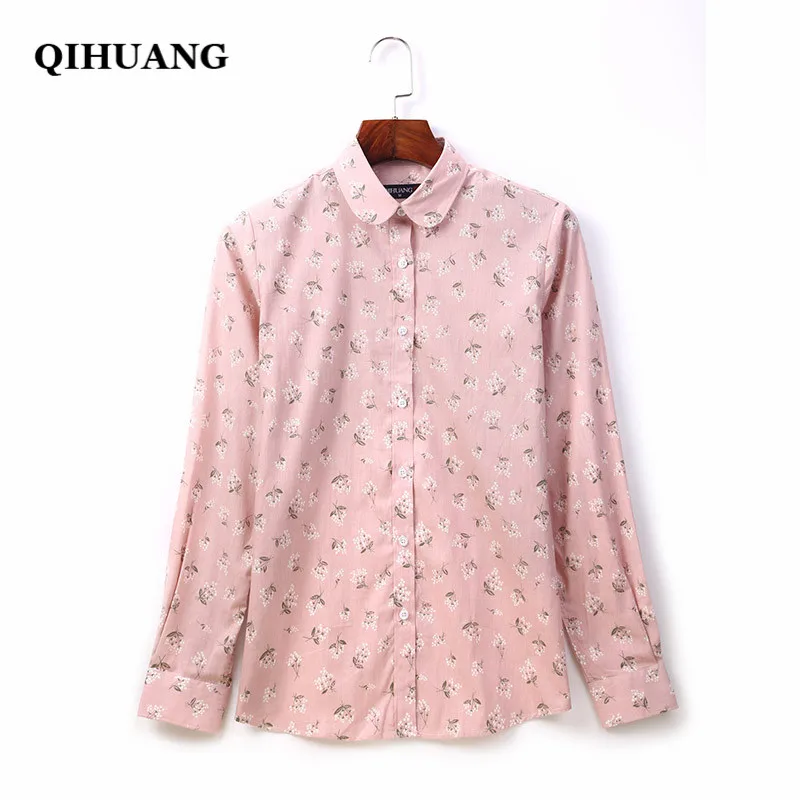 QIHUANG Fashion Women Blouses Cotton Long Sleeve Shirt Floral Printed Turn-down Collar Female Shirt 2019 Plus Size Women Tops
QIHUANG Fashion Women Blouses Cotton Long Sleeve Shirt Floral Printed Turn-down Collar Female Shirt 2019 Plus Size Women Tops