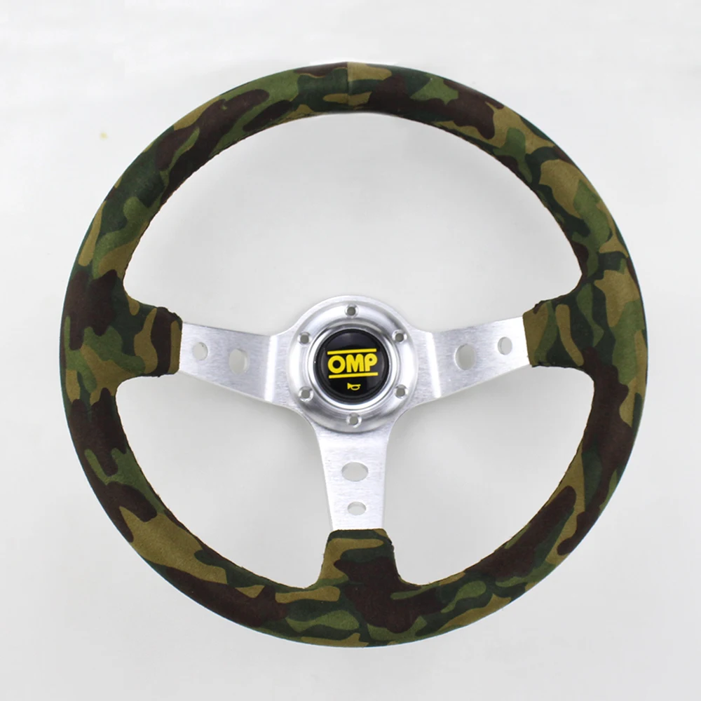 OMP Camo Suede 350mm 14Inch Steering Wheel Deep Silver Spoke Universal Racing Steering Wheel
OMP Camo Suede 350mm 14Inch Steering Wheel Deep Silver Spoke Universal Racing Steering Wheel