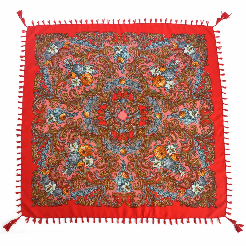 Russian Hot Sale National Style Women Fringed Scarf Hijabs Squar Shawl All-Match Headband Bandage Bufanda Woman Scarves 90x90cm
Russian Hot Sale National Style Women Fringed Scarf Hijabs Squar Shawl All-Match Headband Bandage Bufanda Woman Scarves 90x90cm