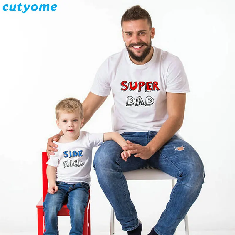 Cutyome Matching Family CottonT Shirt Boys Man Clothes Father And Son Family Look Outfits Dad Son Super Dad Side Kick T-shirt
Cutyome Matching Family CottonT Shirt Boys Man Clothes Father And Son Family Look Outfits Dad Son Super Dad Side Kick T-shirt