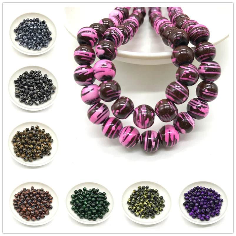 Wholesale 6/8/10mm Glass Beads Round Loose Spacer Beads Pattern For Jewelry Making DIY Bracelet Necklace
Wholesale 6/8/10mm Glass Beads Round Loose Spacer Beads Pattern For Jewelry Making DIY Bracelet Necklace