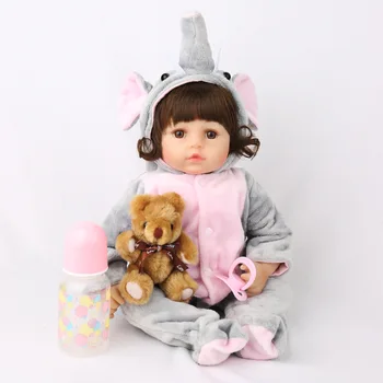 NPK Doll soft Body Silicone Reborn Baby Doll kids Playmate Gift For Alive girl doll bebes reborn 45cm
NPK Doll soft Body Silicone Reborn Baby Doll kids Playmate Gift For Alive girl doll bebes reborn 45cm