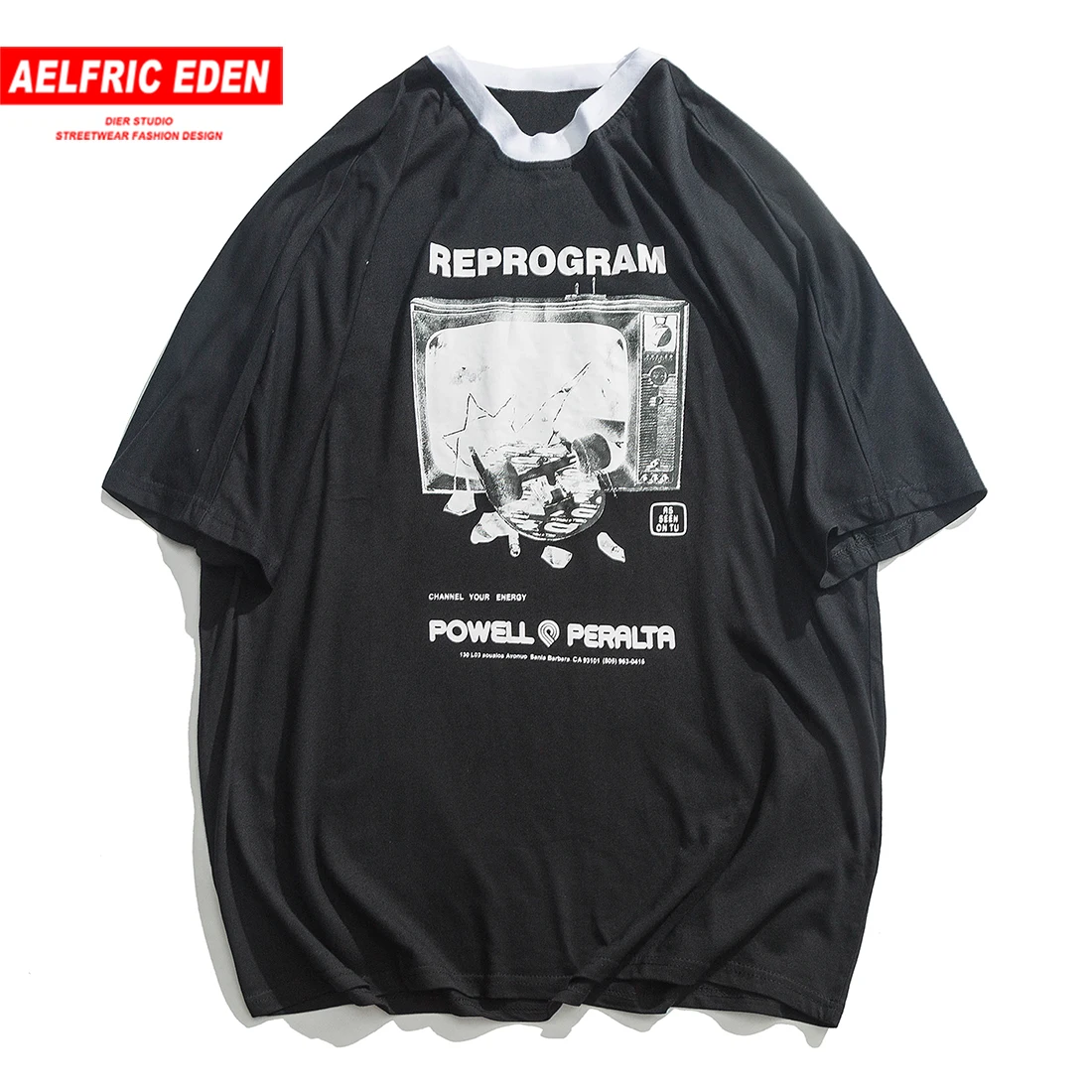 Aelfric Eden Broken TV Printed Mens T Shirt 2019 Summer Harajuku Hip Hop Short Sleeve Fashion Casual Cotton Tops Tees Streetwear
Aelfric Eden Broken TV Printed Mens T Shirt 2019 Summer Harajuku Hip Hop Short Sleeve Fashion Casual Cotton Tops Tees Streetwear
