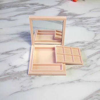 Pink Empty Square 6 Grids 4 pans Eyeshadow Case Cosmetic jar Container with mirror brush Powder Compact 30pcs/lot
Pink Empty Square 6 Grids 4 pans Eyeshadow Case Cosmetic jar Container with mirror brush Powder Compact 30pcs/lot