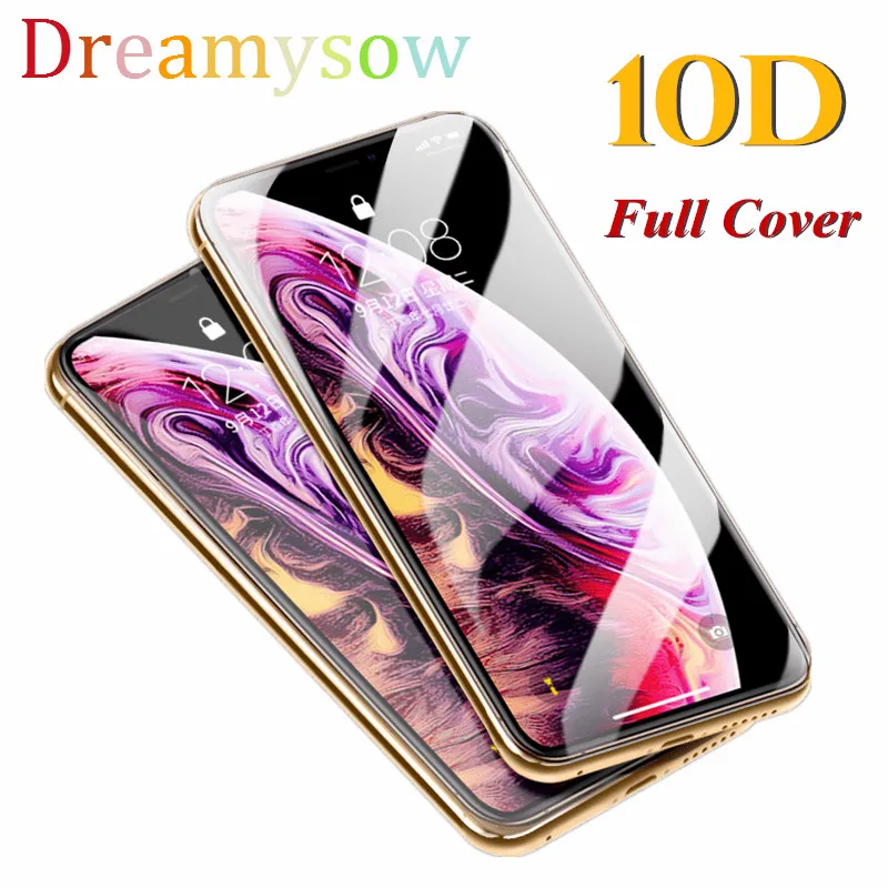 10D Tempered Glass For iPhone X XS 7 8 6 6S Plus Screen Protector Full Cover Protective Glass For iPhone 6 6s 7 8 XR XS Max film
10D Tempered Glass For iPhone X XS 7 8 6 6S Plus Screen Protector Full Cover Protective Glass For iPhone 6 6s 7 8 XR XS Max film