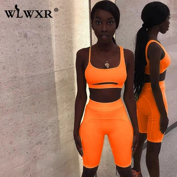 WLWXR Casual 2 Piece Set Women Suit Sexy Bodycon Crop Top and Biker Shorts Skinny Tracksuit Women Outfits Summer Matching Sets
WLWXR Casual 2 Piece Set Women Suit Sexy Bodycon Crop Top and Biker Shorts Skinny Tracksuit Women Outfits Summer Matching Sets