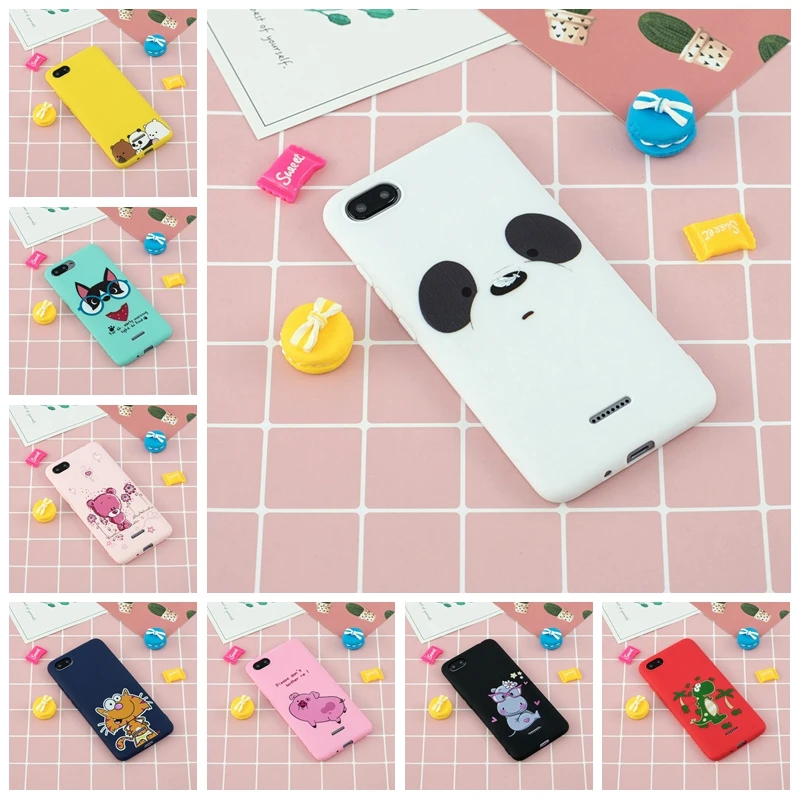 

For Xiaomi Redmi 6A Case Cover Soft Silicone Colored Phone Cover Case For Xiomi Redmi 6A 6 A A6 Phone Back Fundas Redmi 6A Case