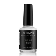 1 pièces 10 ml colle à ongles colle blanche adhésif pour étoile feuille autocollant Art des ongles conseils de transfert Gel vernis à ongles lakiery hybrydowe(China)