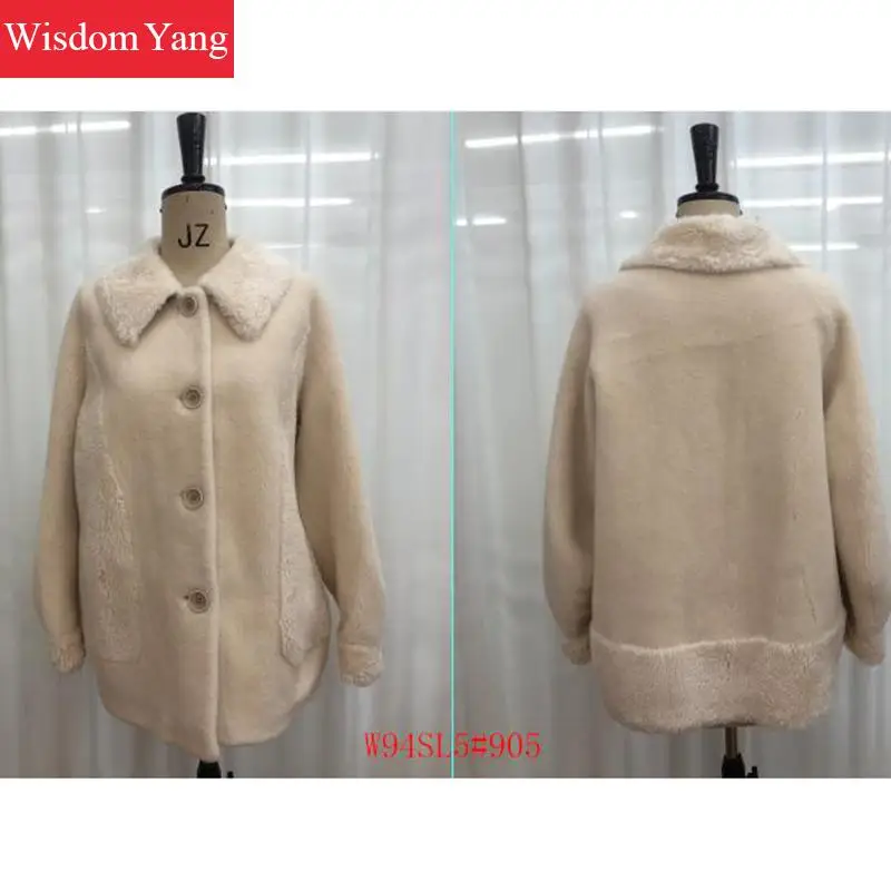 Winter Elegant Womens Sheep Wool Short Coats Warm Female Woolen Loose Pink Green Overcoat Jackets Korean Coat Ladies Outerwear
Winter Elegant Womens Sheep Wool Short Coats Warm Female Woolen Loose Pink Green Overcoat Jackets Korean Coat Ladies Outerwear