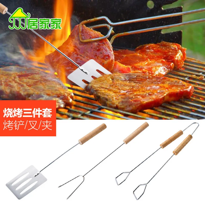 Outdoor barbecue tool sets BBQ roasting clamp roasting fork roasting shovel 3piece
Outdoor barbecue tool sets BBQ roasting clamp roasting fork roasting shovel 3piece