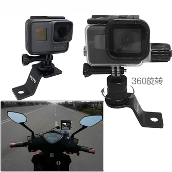TUYU Aluminum 360 degree rotating motorcycle rear view mirror mount for Gopro Hero 7 6 5 4 SJCAM SJ8 EKEN H5S camera accessories
TUYU Aluminum 360 degree rotating motorcycle rear view mirror mount for Gopro Hero 7 6 5 4 SJCAM SJ8 EKEN H5S camera accessories