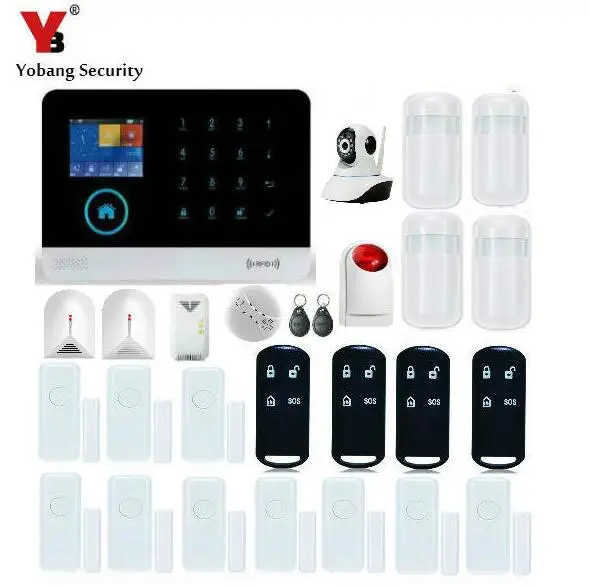 YobangSecurity Wireless Wifi Gsm Security Alarm System Kit Smoke Fire GAS Sensor Wireless Stobe Siren Remote Monitoring with App
YobangSecurity Wireless Wifi Gsm Security Alarm System Kit Smoke Fire GAS Sensor Wireless Stobe Siren Remote Monitoring with App