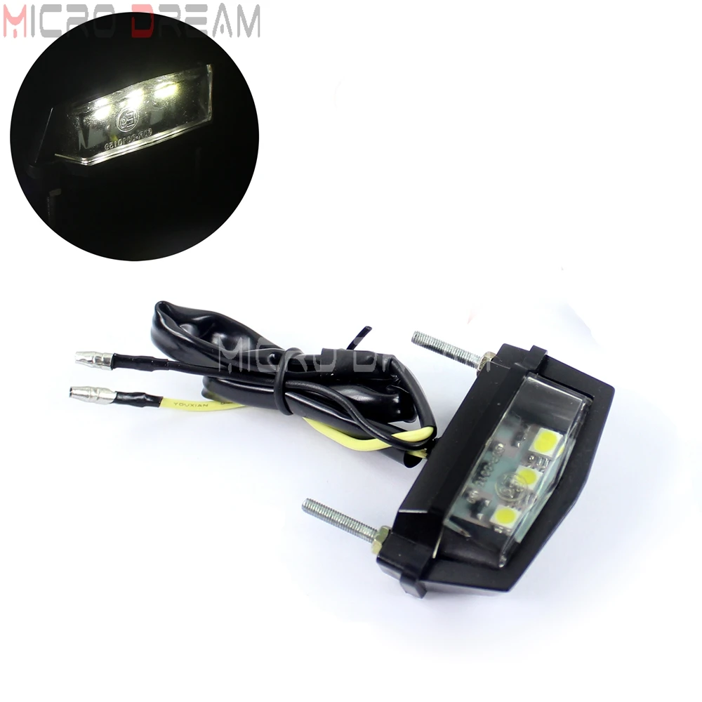 Сертификация E mark подсветка номерного знака мотоцикла SMD лампа черного цвета для
