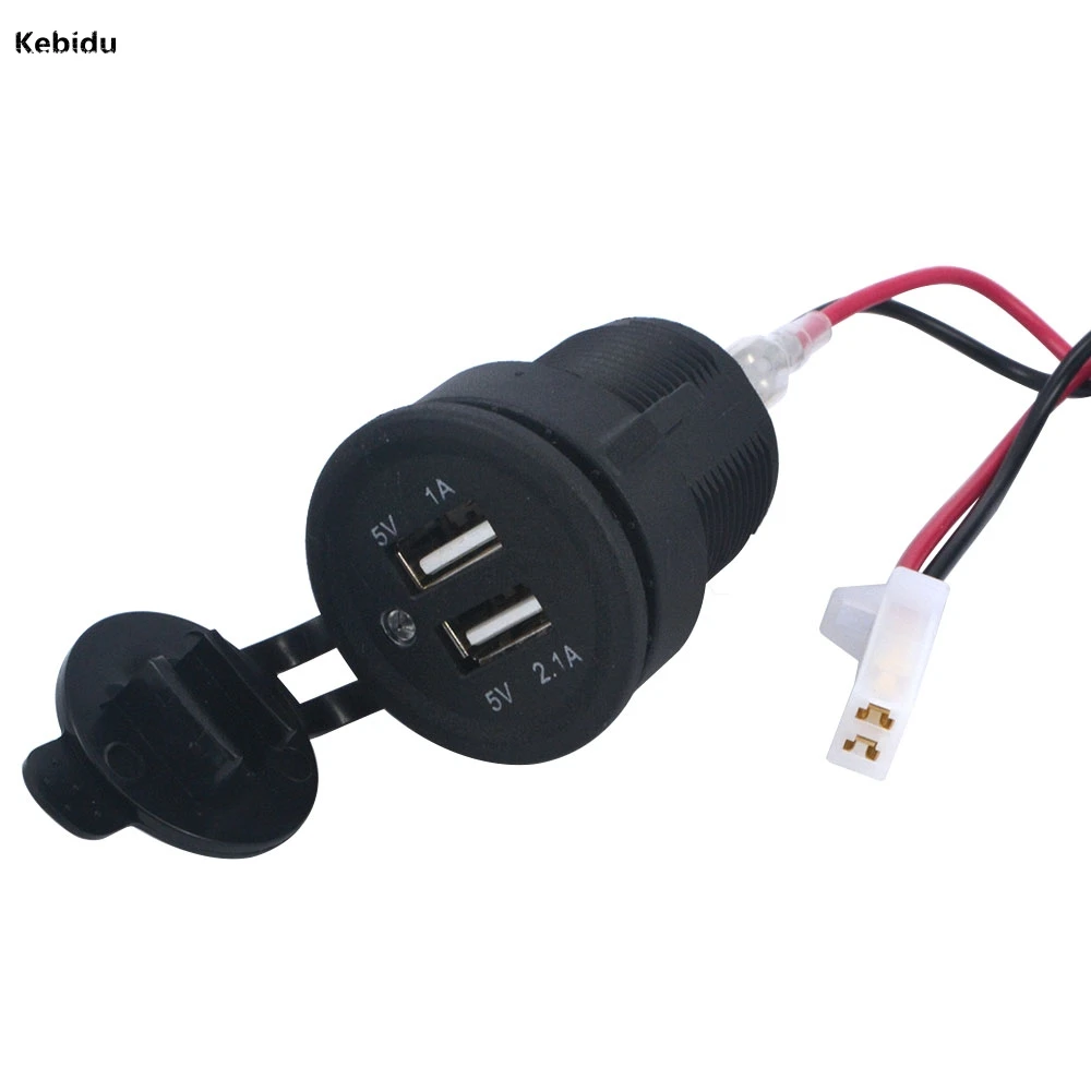 Dual USB Car/Motorcycle Cigarette Lighter Socket Splitter Charger Power Adapter Outlet 5V 2.1A & 1A Mobile Phone Charger
Dual USB Car/Motorcycle Cigarette Lighter Socket Splitter Charger Power Adapter Outlet 5V 2.1A & 1A Mobile Phone Charger