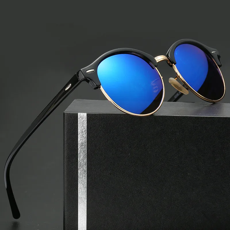 BOYEDA Retro Luxury Brand Designer Sunglasses for Women Classic Half Frame Mirror Glasses Men Round Mirror Unisex Sun Glasses
BOYEDA Retro Luxury Brand Designer Sunglasses for Women Classic Half Frame Mirror Glasses Men Round Mirror Unisex Sun Glasses