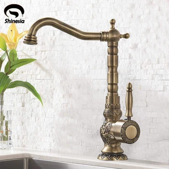 Antique Brass Kitchen Faucet Mixer Tap Single Handle Free Swivel Kitchen Hot And Cold Water Tap Single Hole Single Handle Faucet
Antique Brass Kitchen Faucet Mixer Tap Single Handle Free Swivel Kitchen Hot And Cold Water Tap Single Hole Single Handle Faucet