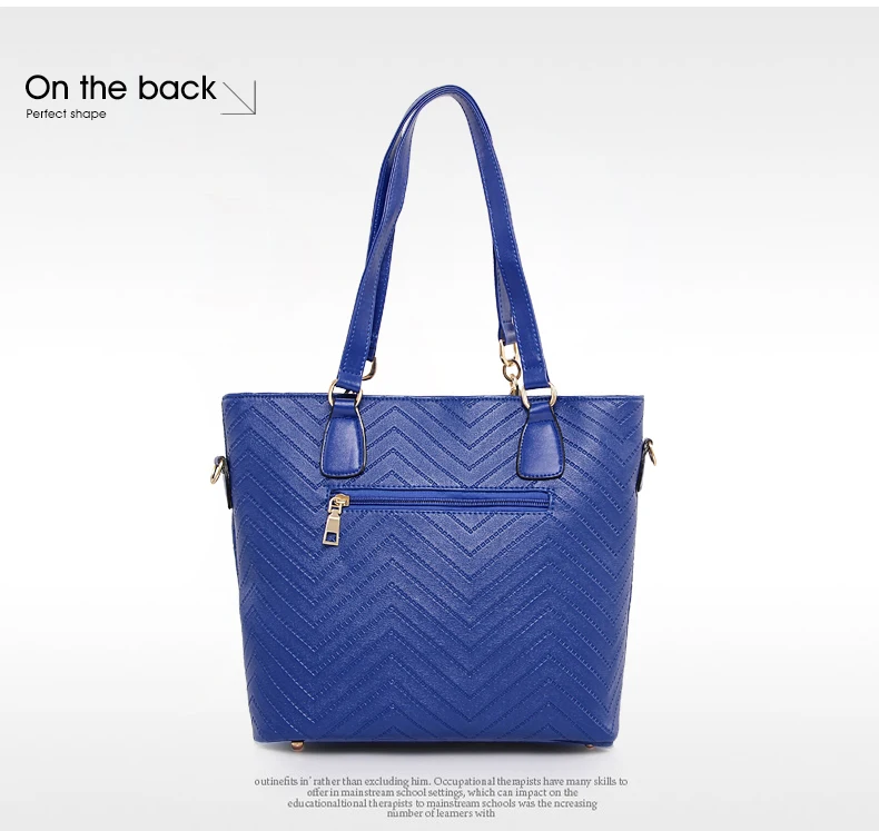 NEW Brand Luxury Lady Handbag 6 Pcs/set Composite Bags Set Women Shoulder Crossbody Bag Female Purse Clutch Wallet 28