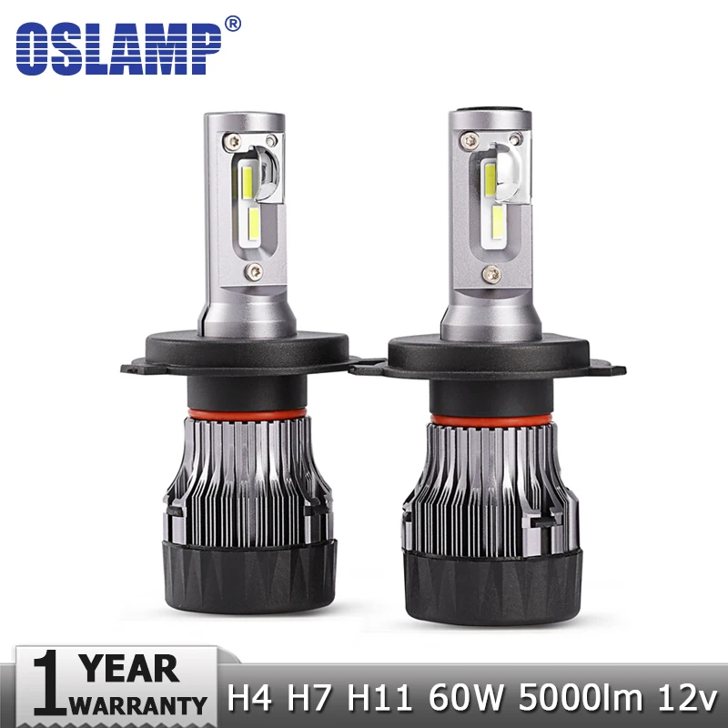 Oslamp Mini H4 H7 H11 60W LED Car Headlight Bulbs Hi lo Beam 12v 24v CSP Chips 5000lm 6500K Auto Led Headlamp Led Light Bulb
Oslamp Mini H4 H7 H11 60W LED Car Headlight Bulbs Hi lo Beam 12v 24v CSP Chips 5000lm 6500K Auto Led Headlamp Led Light Bulb