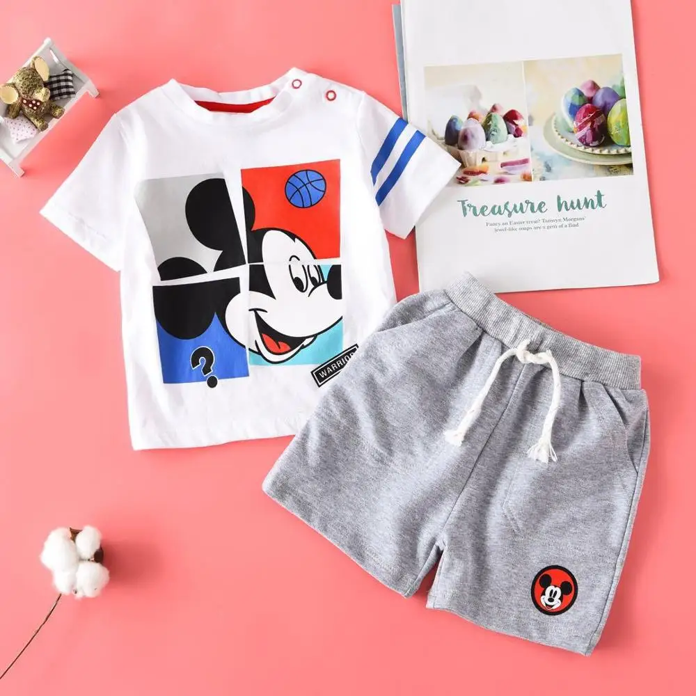 Disney cartoon Baby's Sets Mickey Mouse baby boy T-shirt + shorts 100% cotton baby's T-shirt shorts 1-3T
Disney cartoon Baby's Sets Mickey Mouse baby boy T-shirt + shorts 100% cotton baby's T-shirt shorts 1-3T